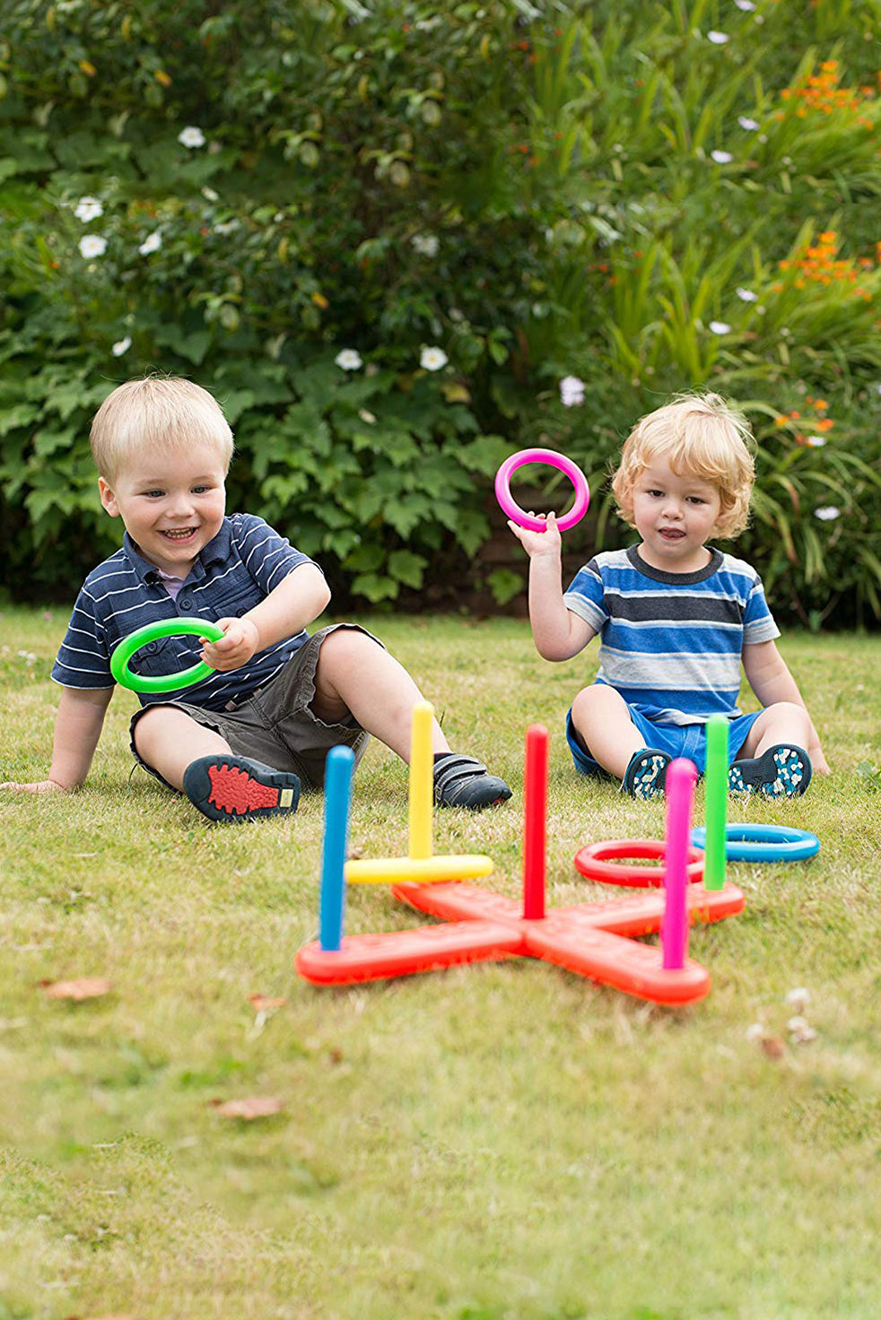 Ring Toss Game For Kids - 16 cm (6.3 inch) and 14.5 cm (5.7 inch) Rings